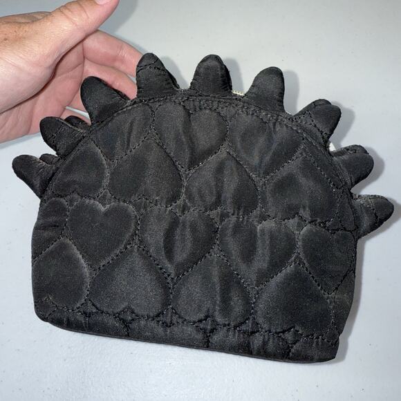 Betsey Johnson Hedgehog Quilted Cosmetic Makeup Bag - Picture 3 of 5